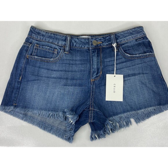Cello Pants - Cello Women Small Denim Shorts Jeans Cutoff Mid Rise NWT
